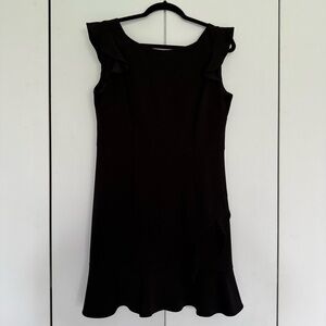 Make an offer! Nannette Lepore Black Mini Dress with Ruffle Sleeves Size 6